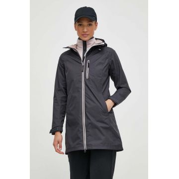 Helly Hansen geaca femei, culoarea negru, de tranzitie, 55964