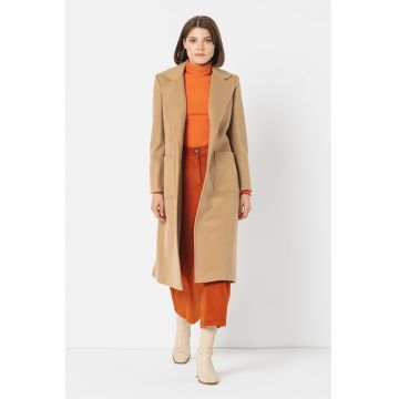 Palton de lana cu model petrecut Runaway