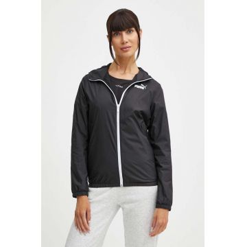 Puma windbreaker Essentials Solid culoarea negru, de tranzitie, 847494