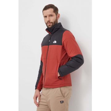 The North Face geaca GOSEI PUFFER barbati, culoarea rosu, de tranzitie, NF0A8795POJ1