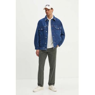 A.P.C. geacă din denim blouson elvis bărbați, de tranziție, COGWD-H02913