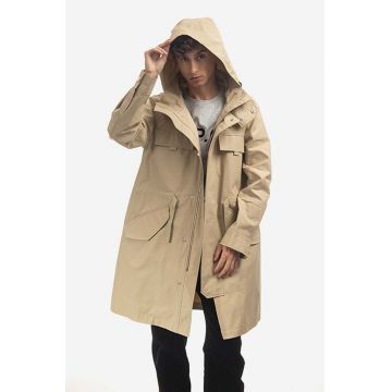 A.P.C. hanorac Parka Yael bărbați, culoarea bej, de tranziție COEGJ.H30178-BEIGE