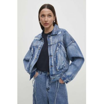 Answear Lab geacă din denim femei, de tranziție