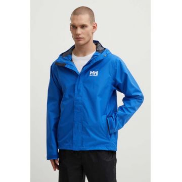 Helly Hansen geaca barbati, culoarea albastru marin, de tranzitie