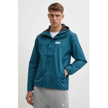 Helly Hansen geaca de ploaie Ervik barbati, culoarea verde, 64032