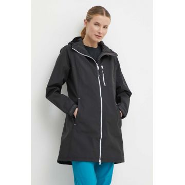 Helly Hansen geacă femei, culoarea negru, de tranziție 55964