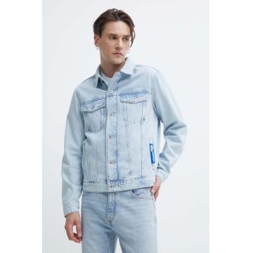 Karl Lagerfeld Jeans geacă din denim bărbați, de tranziție