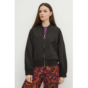 Medicine geaca bomber femei, culoarea negru, de tranzitie Medicine geaca bomber femei, culoarea negru, de tranzitie