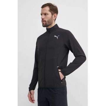 Puma jachetă de alergare Elite Ultraweave culoarea negru, de tranziție, 524984