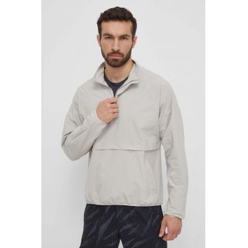 Reebok jacheta de antrenament Active Collective Skystretch culoarea gri, de tranzitie, 100075677