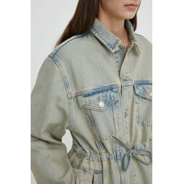Samsoe Samsoe geacă din denim SAMAGGY femei, de tranziție, F24100045