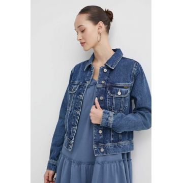 Superdry geacă din denim femei, de tranziție
