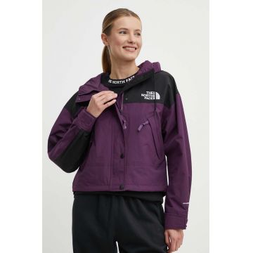 The North Face geaca femei, culoarea violet, NF0A3XDC6NR1