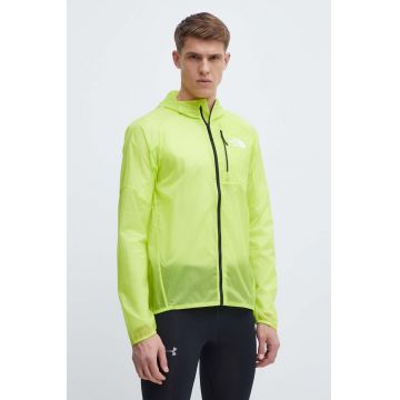 The North Face windbreaker culoarea verde, NF0A87GTRIQ1