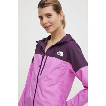 The North Face windbreaker culoarea violet, de tranzitie, NF0A8720ROP1