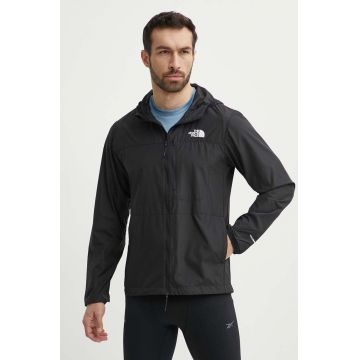 The North Face windbreaker Higher culoarea negru, de tranzitie, NF0A8727JK31