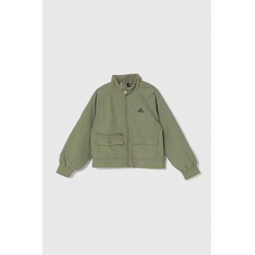 adidas geaca copii JAM WVKT culoarea verde, IV7043
