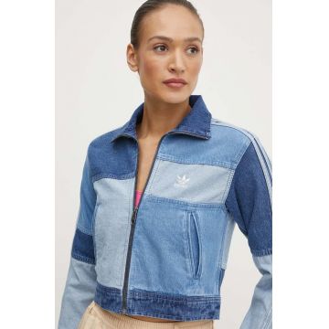 adidas Originals geaca jeans femei, de tranzitie, IU2464