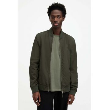 AllSaints geaca bomber barbati, culoarea verde, de tranzitie