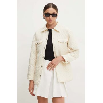 Answear Lab jacheta de bumbac culoarea bej, de tranzitie
