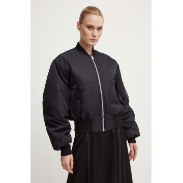Day Birger et Mikkelsen geaca bomber Baldur - Heavy Nylon femei, culoarea negru, de iarna, DAY65243202