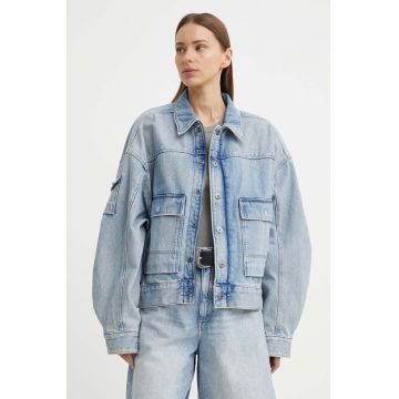 G-Star Raw geaca jeans femei, de tranzitie, oversize, D24942-D436