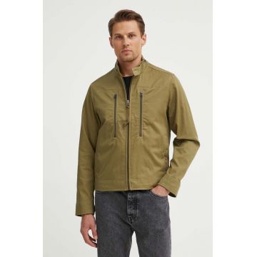 G-Star Raw jacheta de bumbac culoarea verde, de tranzitie, D24288-C962