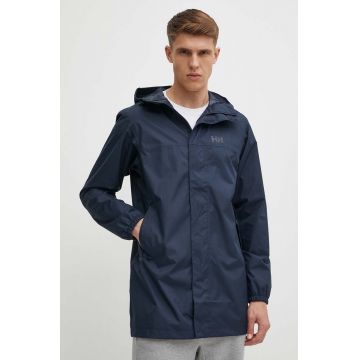 Helly Hansen geaca de ploaie Vancouver barbati, culoarea albastru marin