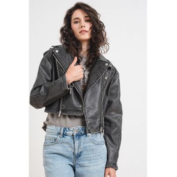 Jacheta biker crop