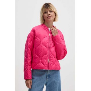 Joop! geaca femei, culoarea roz, de tranzitie, oversize, 30042985