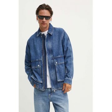 Karl Lagerfeld Jeans geacă din denim bărbați, de tranziție, 245D1401
