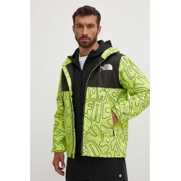 The North Face geaca barbati, culoarea verde, de tranzitie, NF0A887DWMO1