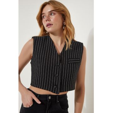 Vesta crop cu dungi