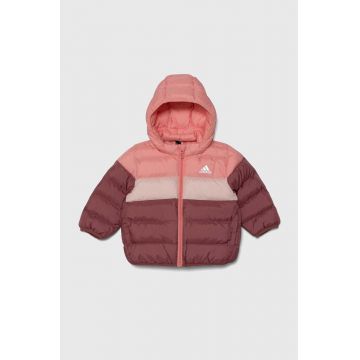 adidas geaca copii I SDKT culoarea roz, IX3299