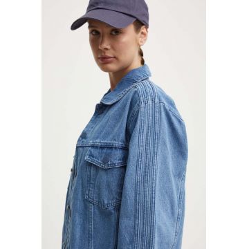 adidas Originals geacă din denim x Ksenia Schneider femei, de tranziție, IS1742