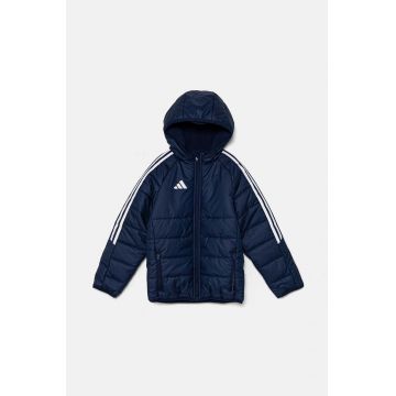 adidas Performance geaca copii TIRO24 WINTJKTY culoarea albastru marin, IR9501