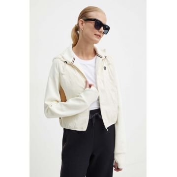 BOSS geaca femei, culoarea bej, de tranzitie, 50520883