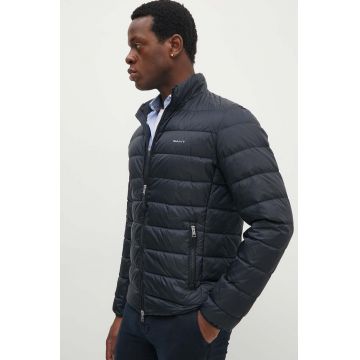 Gant geaca de puf barbati, culoarea negru, de tranzitie, 7006298 Gant geaca de puf barbati, culoarea negru, de tranzitie, 7006298