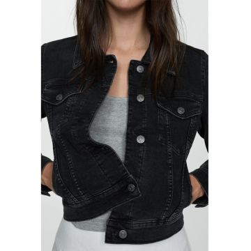 Jacheta crop de denim Vicky
