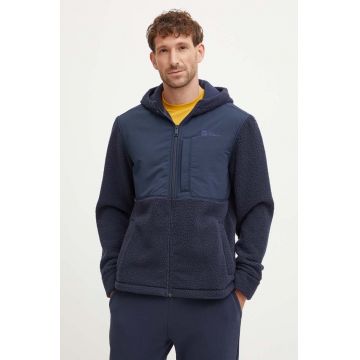 Jack Wolfskin geaca Felslicht barbati, culoarea negru, de tranzitie, 1711141