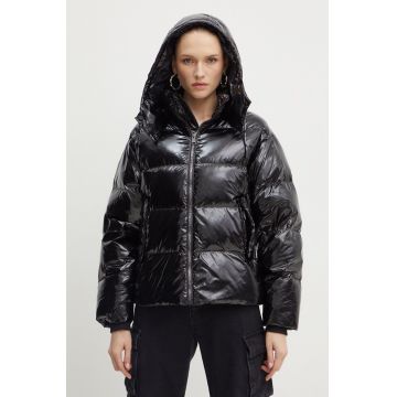 Karl Lagerfeld geaca de puf femei, culoarea negru, de iarna, 245W1503