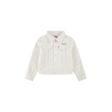 Levi's geaca copii BOXY FIT SHERPA TRUCKER culoarea bej, 4EL264