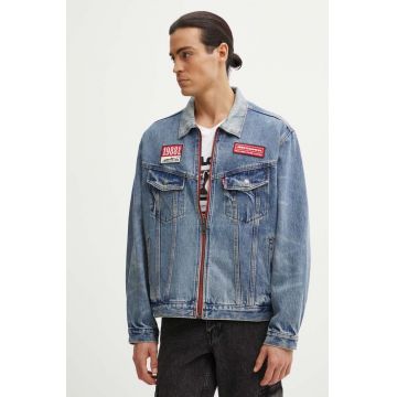 Levi's geacă din denim Levi’s x McLaren bărbați, culoarea bej, de tranziție, A8990-0000
