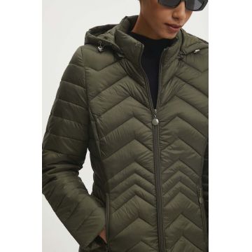 Answear Lab geaca femei, culoarea verde, de tranzitie Answear Lab geaca femei, culoarea verde, de tranzitie
