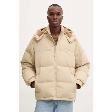 Levi's geaca de puf barbati, culoarea bej, de iarna, A8557