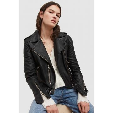 AllSaints - Geaca de piele Balfern Biker