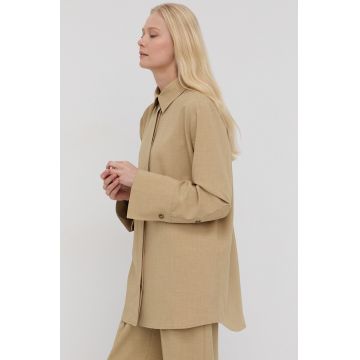 Herskind Geacă Cato culoarea verde, de tranzitie, oversize Herskind Geacă Cato culoarea verde, de tranzitie, oversize