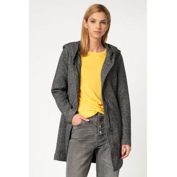 Palton cu gluga Sedona - Gri inchis