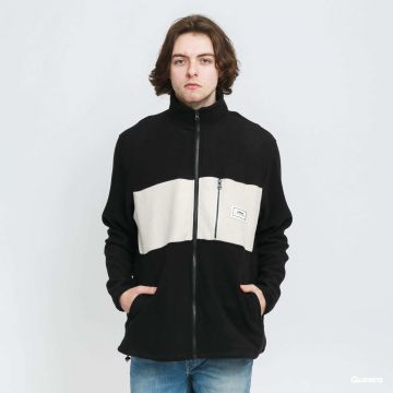 Jacheta Parlez Amel Fleece Jacket Black/ Cream