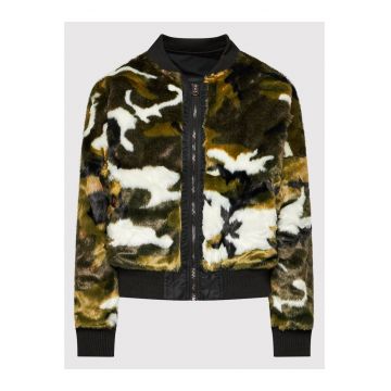 Jacheta bomber dama -  Nylon - Negru